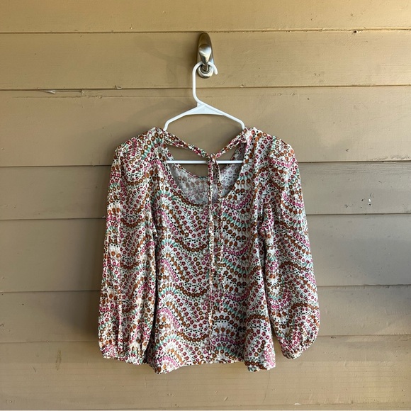 LOFT Floral Long Sleeve Top - Size S - Floral Modest Casual Office - Picture 8 of 8